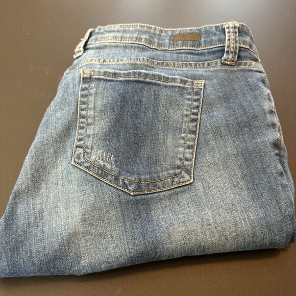 Kut From The Kloth Boyfriend Jeans Size 14W Distressed Denim - Picture 7 of 8